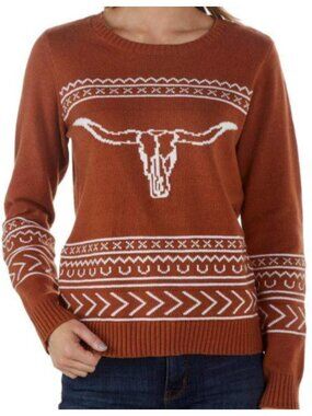 Cotton Rye Outfitters Longhorn Sweater sz S